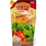 Майонезний соус Щедро 350 г д/пак. Салатний 30%