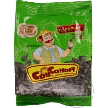 San Sanych with salt fried sunflower seeds 125g - buy, prices for MegaMarket - photo 2