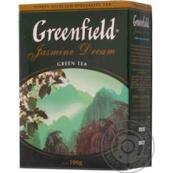 Greenfield Jasmine Green Tea 100g - buy, prices for MegaMarket - photo 1