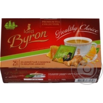 Tea Lord byron lemon green packed 25pcs 50g - buy, prices for MegaMarket - photo 2