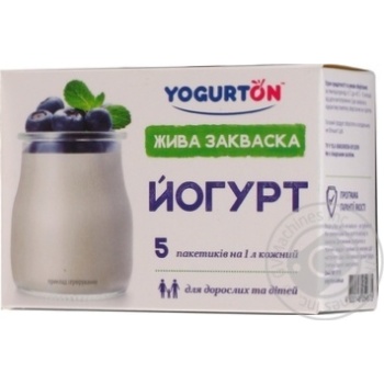 Живая закваска Yogurton Йогурт 5г купить, цены на МегаМаркет - фото 1
