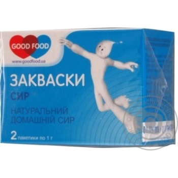 Закваска сухая Good Food Сыр 2пак*1г купить, цены на МегаМаркет - фото 1
