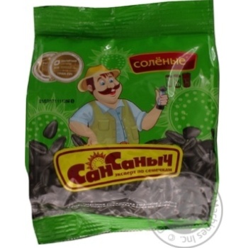 San Sanych with salt fried sunflower seeds 125g - buy, prices for MegaMarket - photo 5