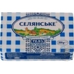 Масло Селянське солодковершкове 72,5% 200г