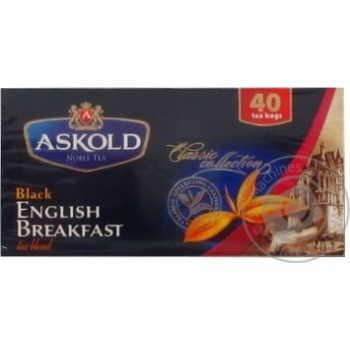 Tea Askold black packed 40pcs 80g - buy, prices for MegaMarket - photo 1
