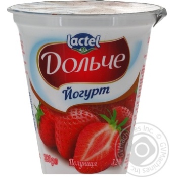 Йогурт Lactel Дольче Полуниця 3,2% 280г купити, ціни на МегаМаркет - фото 2