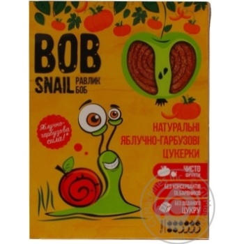 Цукерки Bob Snail яблучно-гарбузові 120г купити, ціни на МегаМаркет - фото 1