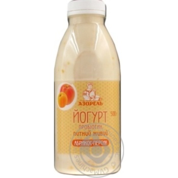 Azorel apricot-peach 4% yogurt 500g - buy, prices for MegaMarket - photo 1