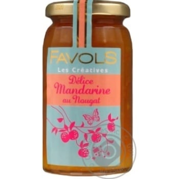 Jam Favols of mandarins nougat 270g glass jar France - buy, prices for Auchan - photo 1