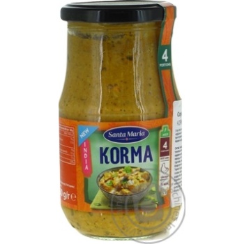 Соус Santa Maria індійський Korma 350г х6 купити, ціни на МегаМаркет - фото 1