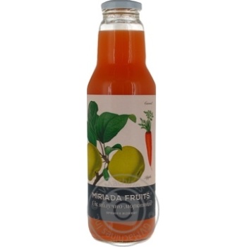 Miriada Fruits Apple-Carrot Juice 0.75l - buy, prices for COSMOS - photo 2