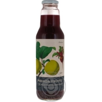 Miriada fruits apple-beetroot juice 750ml - buy, prices for COSMOS - photo 2