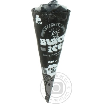 Морозиво Рудь Ріжок Black Ice 150г купити, ціни на МегаМаркет - фото 1