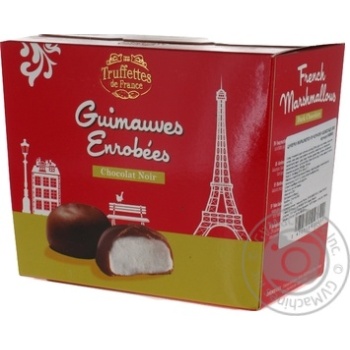 Конфеты Chocmod Truffettes de France Маршмеллоу в черном шоколаде 200г - купить, цены на КОСМОС - фото 1