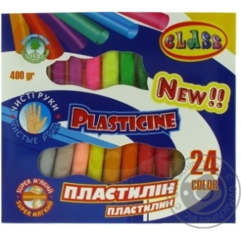 Пластилін Class Чисті руки 24шт - купити, ціни на Auchan - фото 1