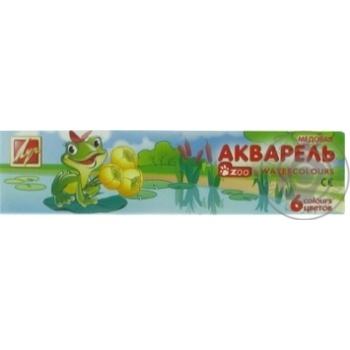 Краски акварельные Луч Zoo 6 цветов купить, цены на МегаМаркет - фото 1