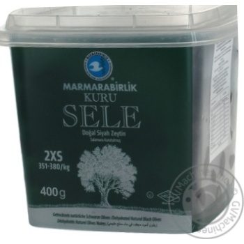 olive Marmarabirlik black sun dried 400g Turkey - buy, prices for MegaMarket - photo 1