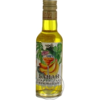 Syrup Topping banana 200ml glass bottle - buy, prices for MegaMarket - photo 1