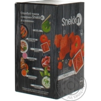 Сухарики Snekkin пшенично-ржаные со вкусом томат спайси 100г купить, цены на МегаМаркет - фото 2