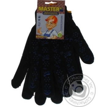 MasterОК Knitted Black Mittens 10s M/L - buy, prices for - photo 1