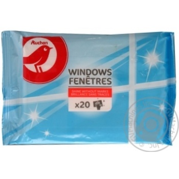 Auchan Napkins for Cleaning of Windows 20pcs - buy, prices for Auchan - photo 2