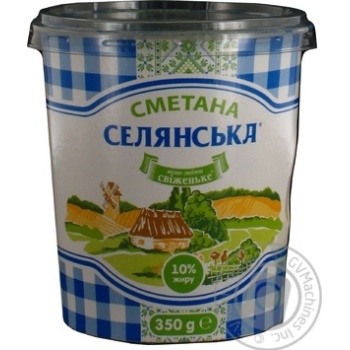 Сметана Селянская 10% 350г купить, цены на МегаМаркет - фото 3