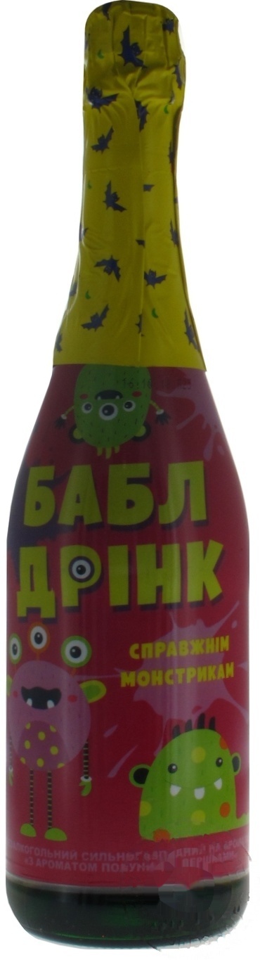 

Напиток Бабл Дринк Настоящим монстрикам с ароматом клубники со сливками 0,75л