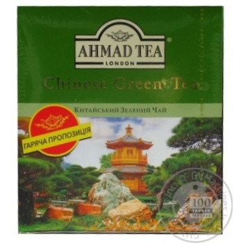 Чай зеленый Ahmad Tea Китайский 100шт 1,8г купить, цены на МегаМаркет - фото 1