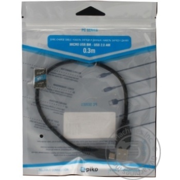 Кабель Piko MICROUSB BM-USB AM 0.3м - купить, цены на Auchan - фото 3