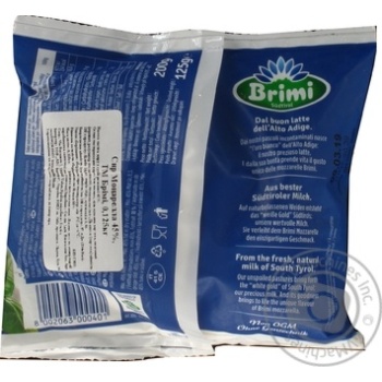 Сыр Brimi Моцарелла 45% 125г купить, цены на МегаМаркет - фото 2