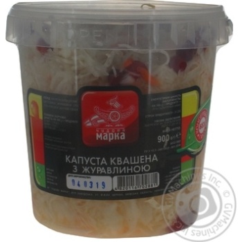 Салат Чудова Марка Капуста квашеная с клюквой 900г купить, цены на МегаМаркет - фото 1