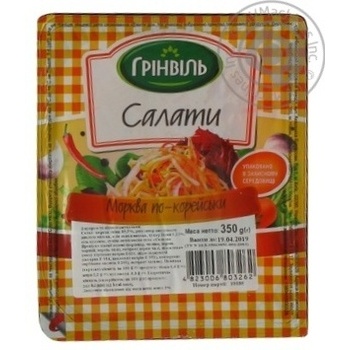 Салаты Гринвиль морковь по-корейски 350г купить, цены на МегаМаркет - фото 4