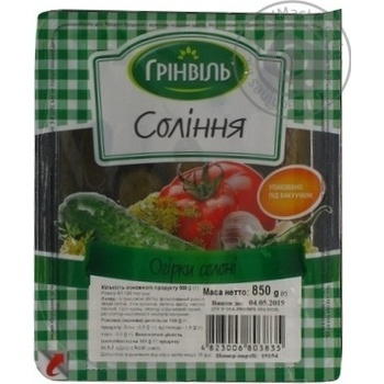 Огурцы соленые Гринвиль 850г купить, цены на МегаМаркет - фото 3