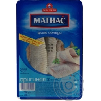 Santa Bremor Matias Original Herring Fillet - buy, prices for MegaMarket - photo 1