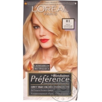 L'oreal Recital Preference №01 Hair Dye - buy, prices for MegaMarket - photo 1