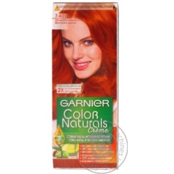 Краска для волос Garnier color naturals №7.40 огненный медный купить, цены на МегаМаркет - фото 1