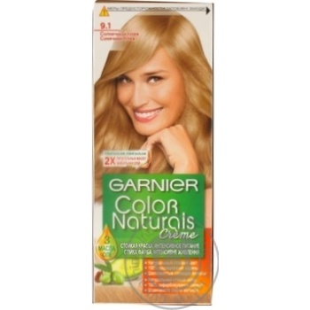 Фарба для волосся Garnier Color Naturals Creme з 3-ма оліями №9.1 Сонячний пляж купити, ціни на МегаМаркет - фото 1