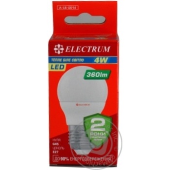 Bulb Electrum e27 4w - buy, prices for MegaMarket - photo 1