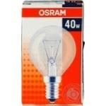 Лампа розжарювання Osram 40Вт, Е14, прозора