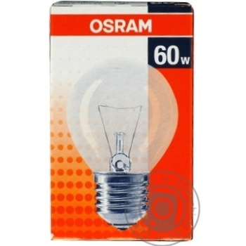 Лампа Osram Р розжарювання 60W CL 60 E27 x6 купить, цены на МегаМаркет - фото 1