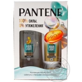 Набір Pantene Aqua Light шампунь 250мл + бальзам 250мл купить, цены на МегаМаркет - фото 1