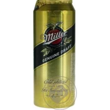 Пиво Miller Genuine Draft светлое 4,7% 0,5л - купить, цены на Чудо Маркет - фото 5