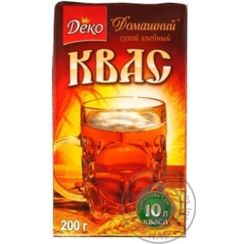 Квас Деко Домашний сухой хлебный 200г купить, цены на МегаМаркет - фото 1