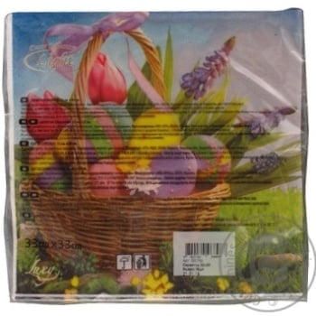 Luxy Napkins Three-Layer Table 33х33cm 15pcs - buy, prices for - photo 2