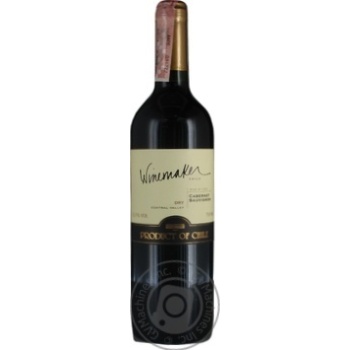 Вино Winemaker Каберне Совиньон красное сухое 13% 0,75л купить, цены на МегаМаркет - фото 2
