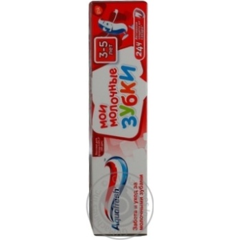 Зубная паста Aquafresh Мои молочные зубки 50мл купить, цены на МегаМаркет - фото 1