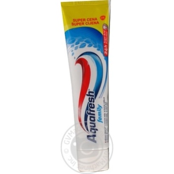 Зубна паста Aquafresh Family 100мл купити, ціни на МегаМаркет - фото 1