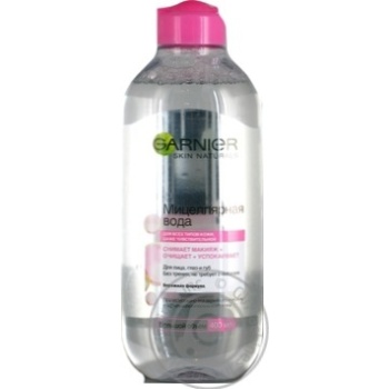 Вода міцелярна Garnier Skin Naturals для очищення шкіри обличчя  400мл купити, ціни на МегаМаркет - фото 1