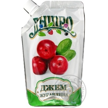 Dnepr Cranberry Jam 250g - buy, prices for MegaMarket - photo 1