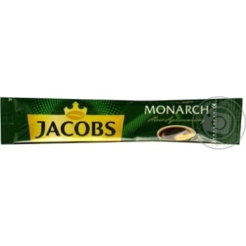 Кофе Jacobs Monarch растворимый сублимированный в стиках 1,8г купить, цены на МегаМаркет - фото 1